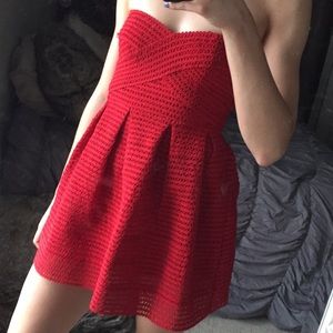 FOREVER21 textured mini dress